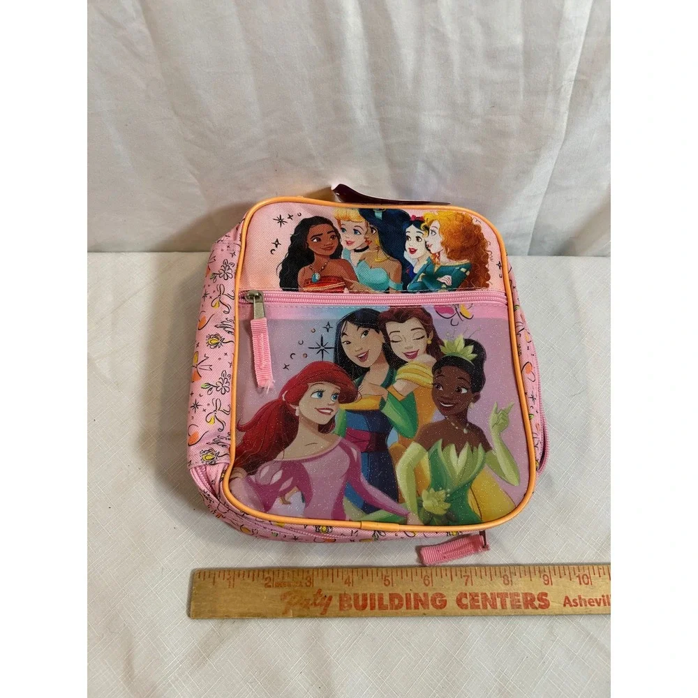 Disney Princess Lunch Bag OS Pink Insulated Zippered Kids DPCO95-W